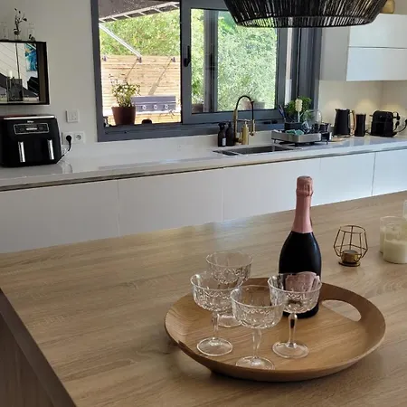 Villa Luxury Contemporary With Mountain Views Pool Cinema Hot Tub Urrugne
